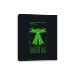 Vitruvian VATS Armor - Canvas Wraps Canvas Wraps RIPT Apparel 8x10 / Black