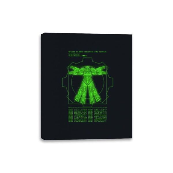 Vitruvian VATS Armor - Canvas Wraps Canvas Wraps RIPT Apparel 8x10 / Black