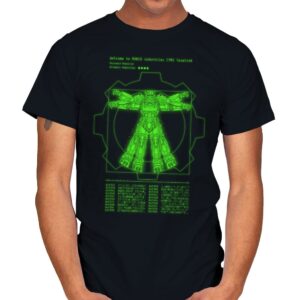 Vitruvian VATS Armor - Mens T-Shirts RIPT Apparel Small / Black