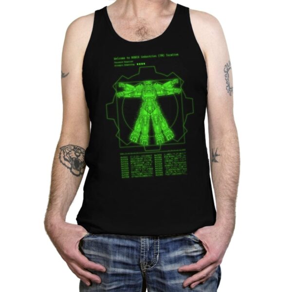 Vitruvian VATS Armor - Tanktop Tanktop RIPT Apparel X-Small / Black