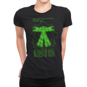 Vitruvian VATS Armor - Womens Premium T-Shirts RIPT Apparel Small / Black