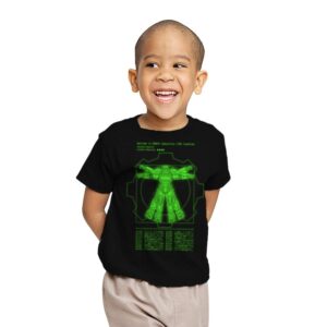 Vitruvian VATS Armor - Youth T-Shirts RIPT Apparel X-small / Black