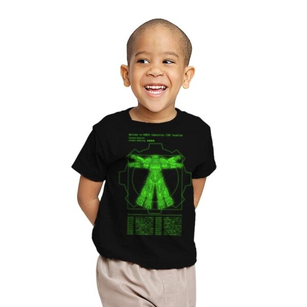 Vitruvian VATS Armor - Youth T-Shirts RIPT Apparel X-small / Black
