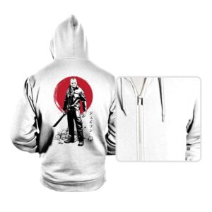 Voorhees Sumi-e - Hoodies Hoodies RIPT Apparel Small / White