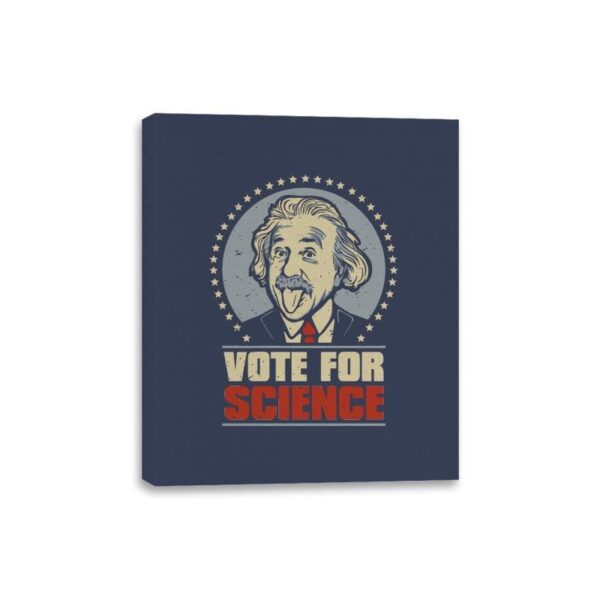Vote for Science - Canvas Wraps Canvas Wraps RIPT Apparel 8x10 / Navy