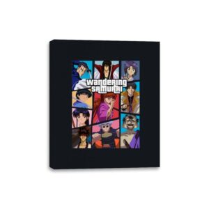 Wandering Samurai - Canvas Wraps Canvas Wraps RIPT Apparel 8x10 / Black