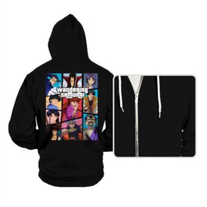 Wandering Samurai - Hoodies Hoodies RIPT Apparel Small / Black