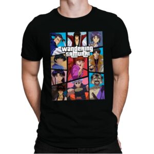 Wandering Samurai - Mens Premium T-Shirts RIPT Apparel Small / Black