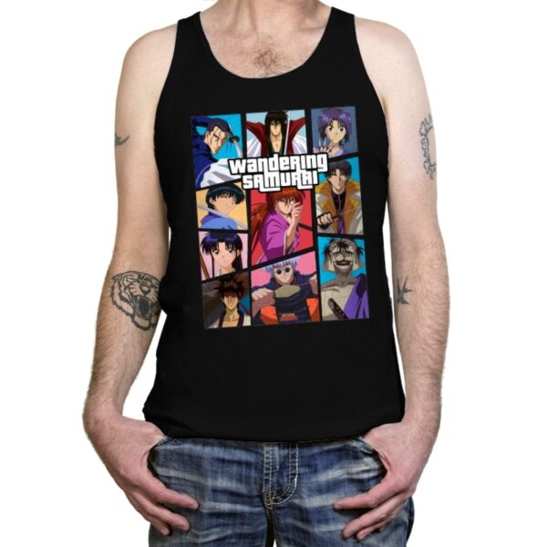 Wandering Samurai - Tanktop Tanktop RIPT Apparel X-Small / Black
