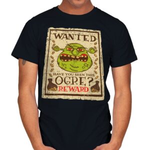 Wanted Ogre - Mens T-Shirts RIPT Apparel Small / Black