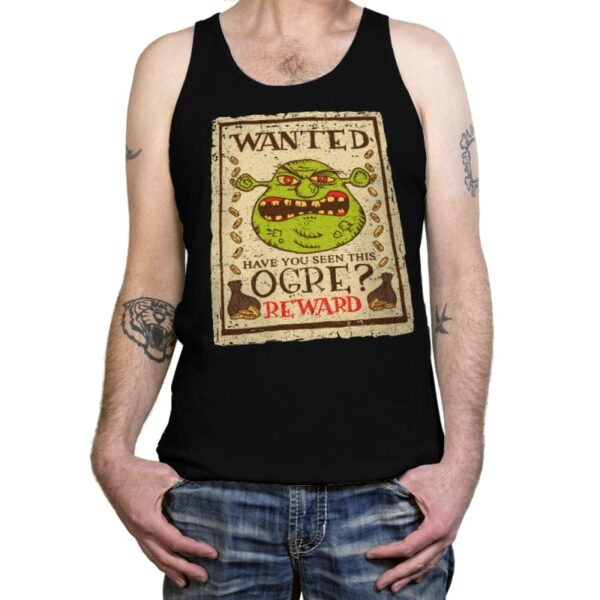 Wanted Ogre - Tanktop Tanktop RIPT Apparel X-Small / Black