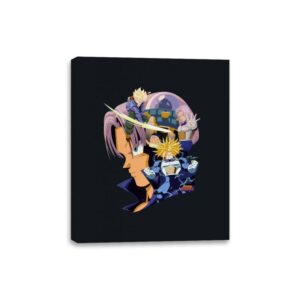 Warrior from the Future - Canvas Wraps Canvas Wraps RIPT Apparel 8x10 / Black