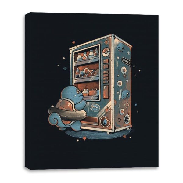Water Vending Machine - Canvas Wraps Canvas Wraps RIPT Apparel 16x20 / Black