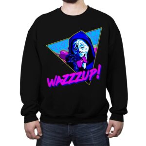 Wazzzup! - Crew Neck Sweatshirt Crew Neck Sweatshirt RIPT Apparel Small / Black