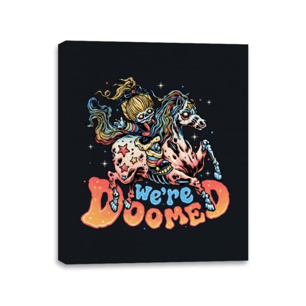 We are Doomed - Canvas Wraps Canvas Wraps RIPT Apparel 11x14 / Black