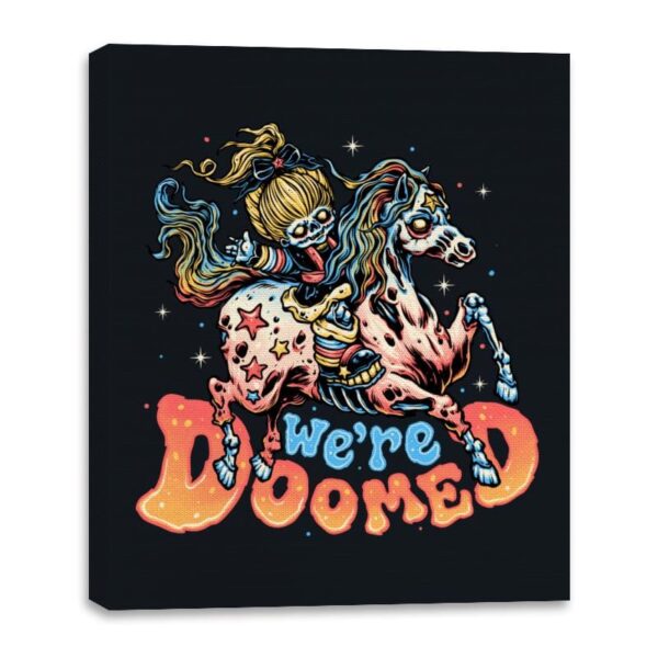 We are Doomed - Canvas Wraps Canvas Wraps RIPT Apparel 16x20 / Black