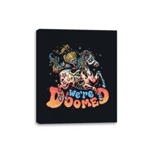 We are Doomed - Canvas Wraps Canvas Wraps RIPT Apparel 8x10 / Black