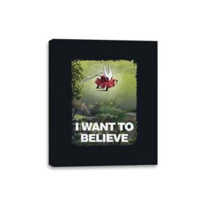 We Want to Believe - Canvas Wraps Canvas Wraps RIPT Apparel 8x10 / Black