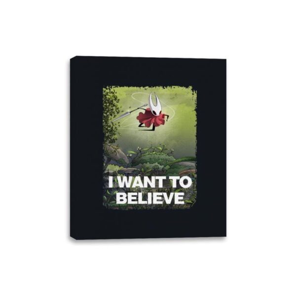 We Want to Believe - Canvas Wraps Canvas Wraps RIPT Apparel 8x10 / Black