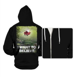 We Want to Believe - Hoodies Hoodies RIPT Apparel Small / Black