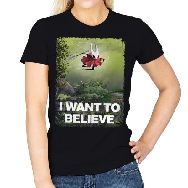 We Want to Believe - Womens T-Shirts RIPT Apparel Small / Black