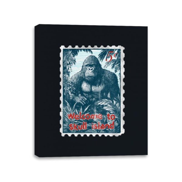 Welcome to Skull Island - Canvas Wraps Canvas Wraps RIPT Apparel 11x14 / Black