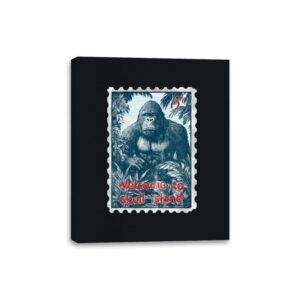 Welcome to Skull Island - Canvas Wraps Canvas Wraps RIPT Apparel 8x10 / Black