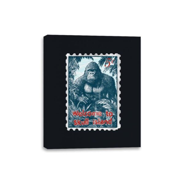 Welcome to Skull Island - Canvas Wraps Canvas Wraps RIPT Apparel 8x10 / Black