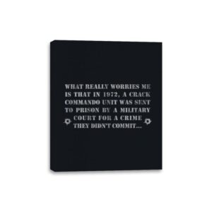 What Really Worries Me - Canvas Wraps Canvas Wraps RIPT Apparel 8x10 / Black
