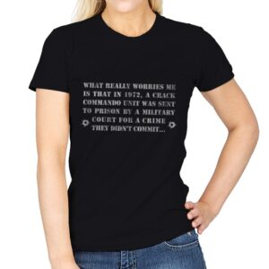 What Really Worries Me - Womens T-Shirts RIPT Apparel Small / Black