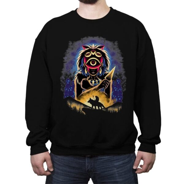 Wild Princess - Crew Neck Sweatshirt Crew Neck Sweatshirt RIPT Apparel Small / Black