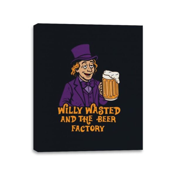 Willy Wasted - Canvas Wraps Canvas Wraps RIPT Apparel 11x14 / Black