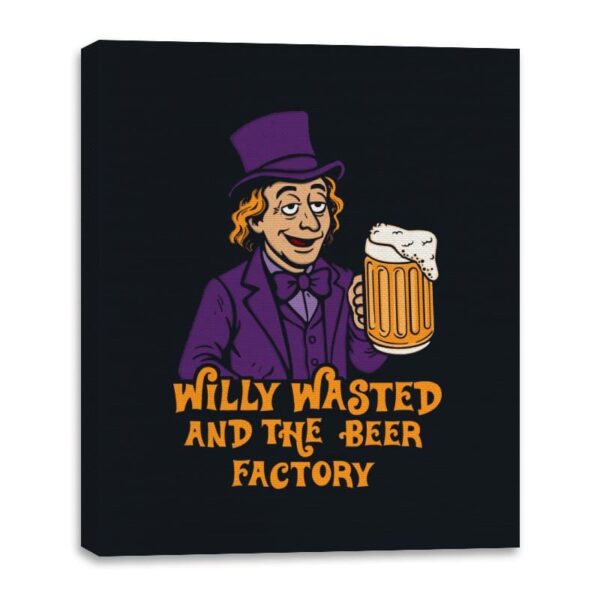 Willy Wasted - Canvas Wraps Canvas Wraps RIPT Apparel 16x20 / Black