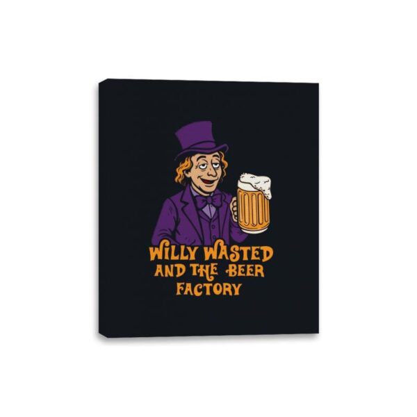 Willy Wasted - Canvas Wraps Canvas Wraps RIPT Apparel 8x10 / Black