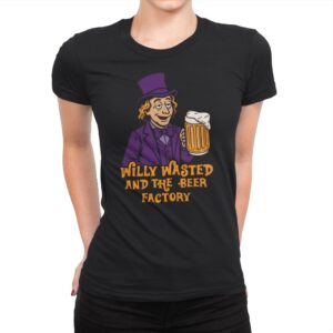 Willy Wasted - Womens Premium T-Shirts RIPT Apparel Small / Black