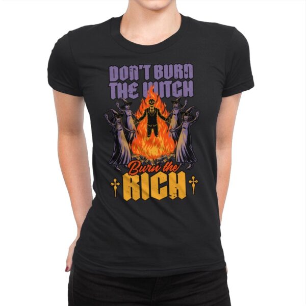 Witch Burn Rich - Womens Premium T-Shirts RIPT Apparel Small / Black