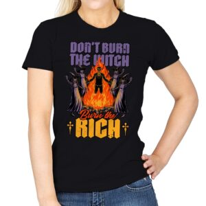 Witch Burn Rich - Womens T-Shirts RIPT Apparel Small / Black