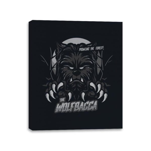 Wolfbacca - Canvas Wraps Canvas Wraps RIPT Apparel 11x14 / Black