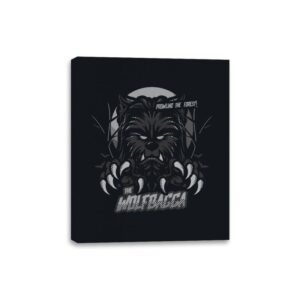 Wolfbacca - Canvas Wraps Canvas Wraps RIPT Apparel 8x10 / Black