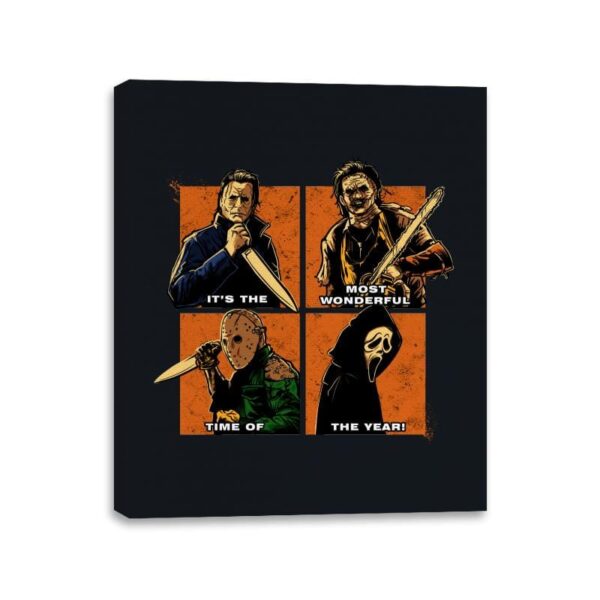 Wonderful Time of the Year - Canvas Wraps Canvas Wraps RIPT Apparel 11x14 / Black