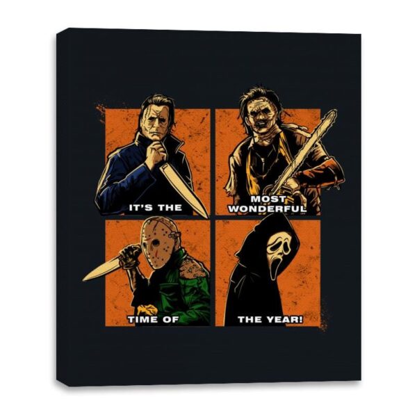 Wonderful Time of the Year - Canvas Wraps Canvas Wraps RIPT Apparel 16x20 / Black