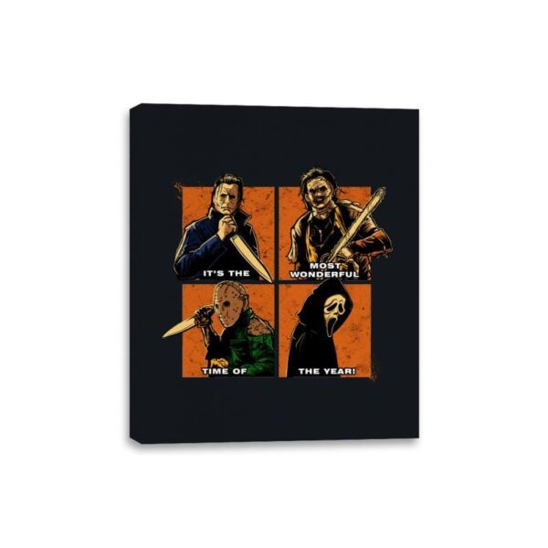 Wonderful Time of the Year - Canvas Wraps Canvas Wraps RIPT Apparel 8x10 / Black