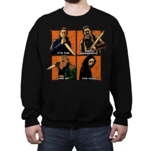 Wonderful Time of the Year - Crew Neck Sweatshirt Crew Neck Sweatshirt RIPT Apparel Small / Black