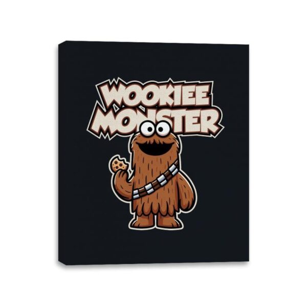 Wookie Monster - Canvas Wraps Canvas Wraps RIPT Apparel 11x14 / Black