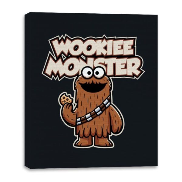 Wookie Monster - Canvas Wraps Canvas Wraps RIPT Apparel 16x20 / Black