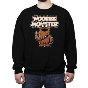 Wookie Monster - Crew Neck Sweatshirt Crew Neck Sweatshirt RIPT Apparel Small / Black