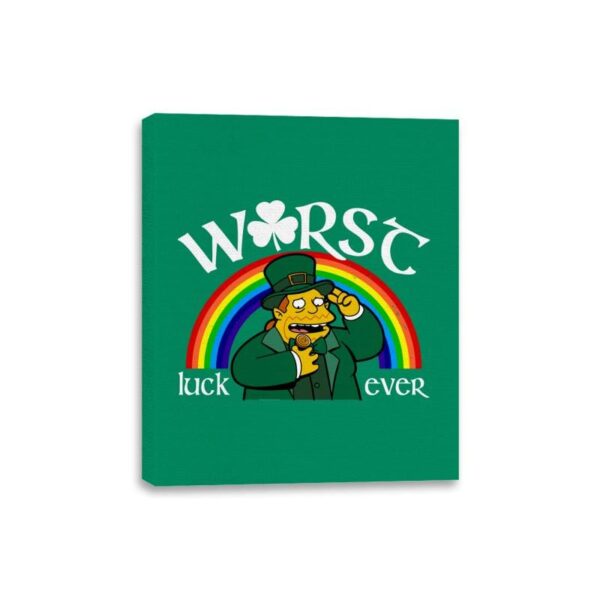 Worst Luck Ever - Canvas Wraps Canvas Wraps RIPT Apparel 8x10 / Kelly