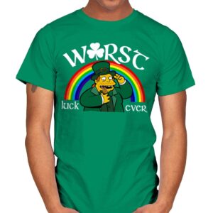 Worst Luck Ever - Mens T-Shirts RIPT Apparel Small / Kelly