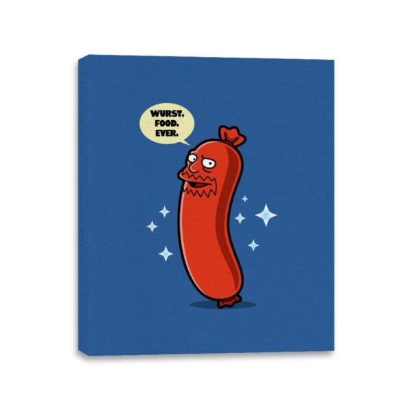 Wurst Food Ever - Canvas Wraps Canvas Wraps RIPT Apparel 11x14 / Royal