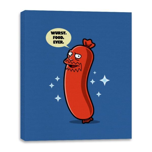 Wurst Food Ever - Canvas Wraps Canvas Wraps RIPT Apparel 16x20 / Royal